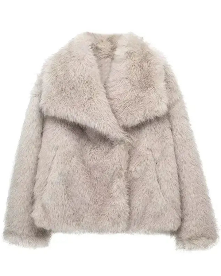 Fara™ | Faux Fur Coat with Collar