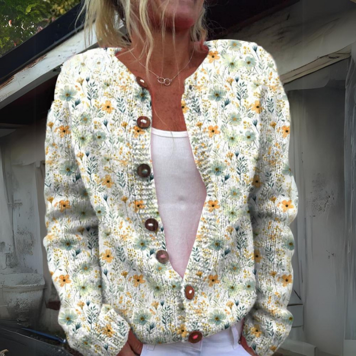 ForiBloom™ | Floral Knit Cardigan