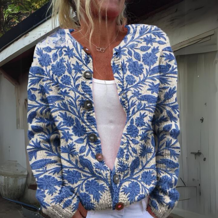 ForiBloom™ | Floral Knit Cardigan
