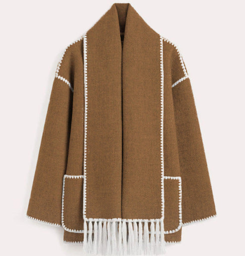 Celeste™ | Scarf Cape Coat