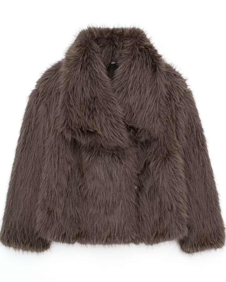 Fara™ | Faux Fur Coat with Collar