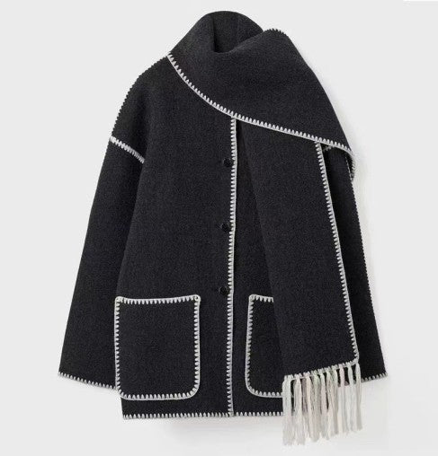 Celeste™ | Scarf Cape Coat