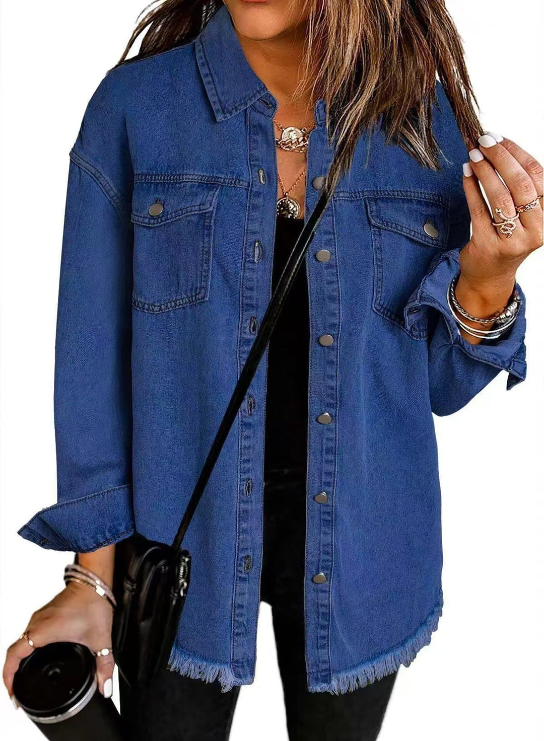KaiaMuse™ | Oversized Vintage Denim Jacket