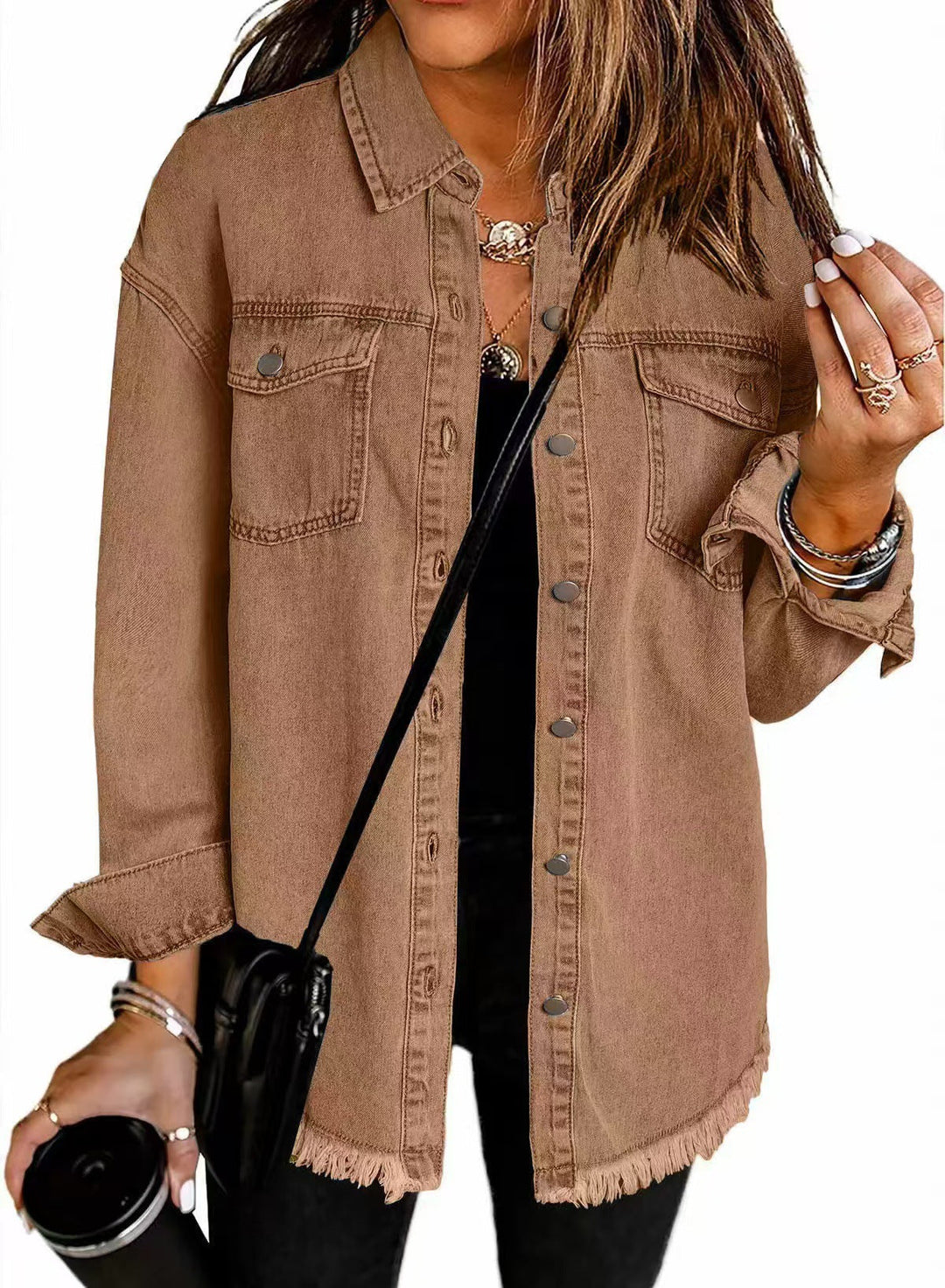 KaiaMuse™ | Oversized Vintage Denim Jacket