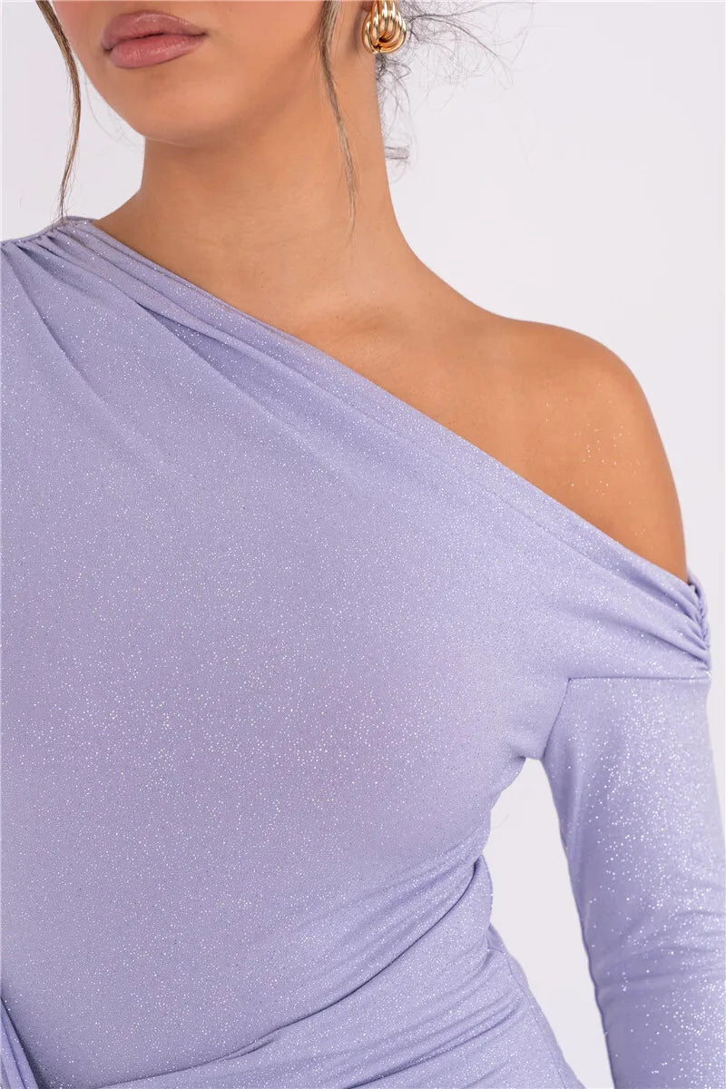 milaya™ | Inclined-Shoulder Maxi Dress