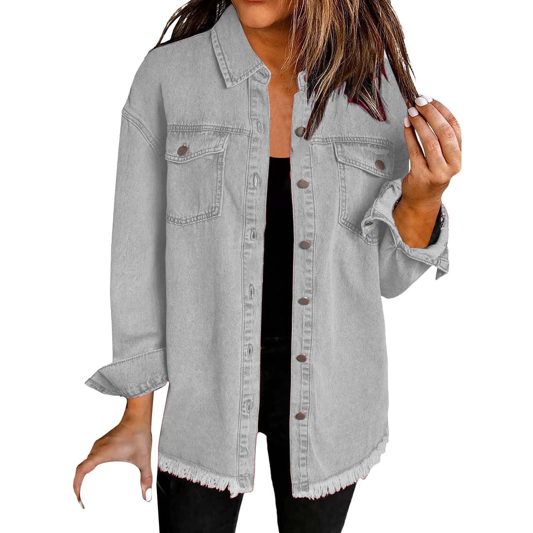 KaiaMuse™ | Oversized Vintage Denim Jacket