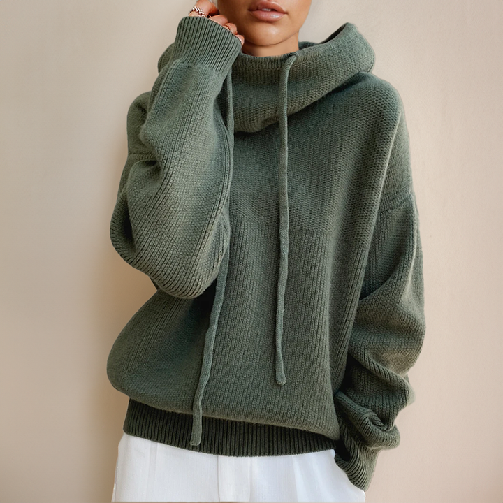AlinaCurl™ | Soft Touch Turtleneck Hoodie