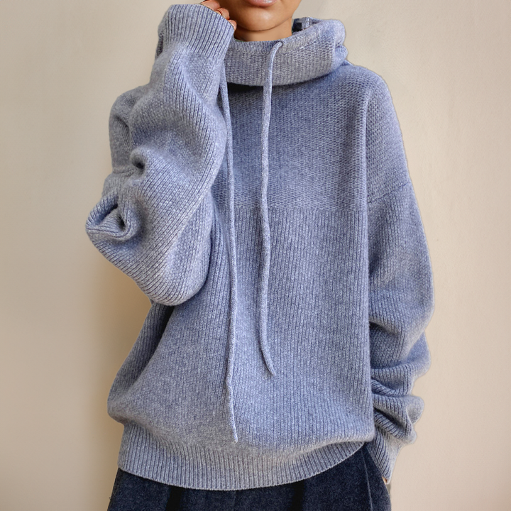 AlinaCurl™ | Soft Touch Turtleneck Hoodie