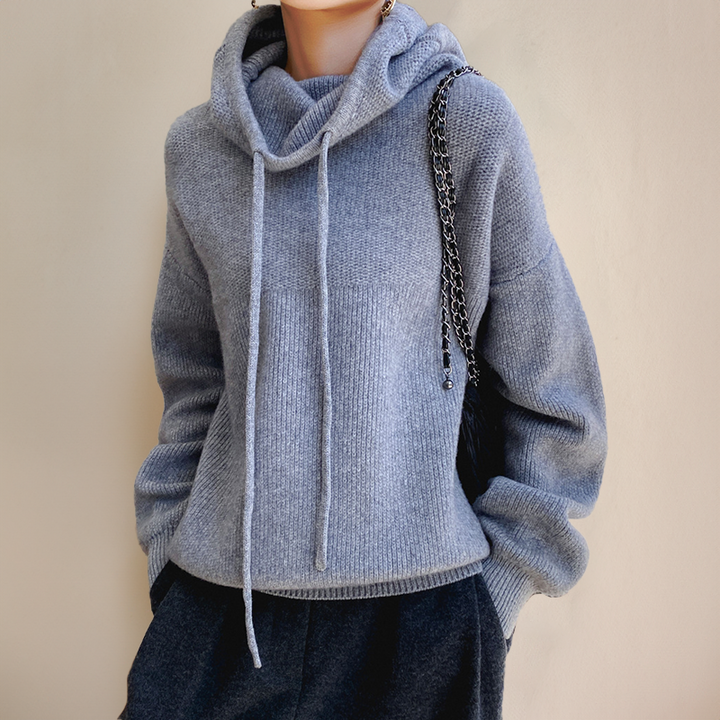 AlinaCurl™ | Soft Touch Turtleneck Hoodie